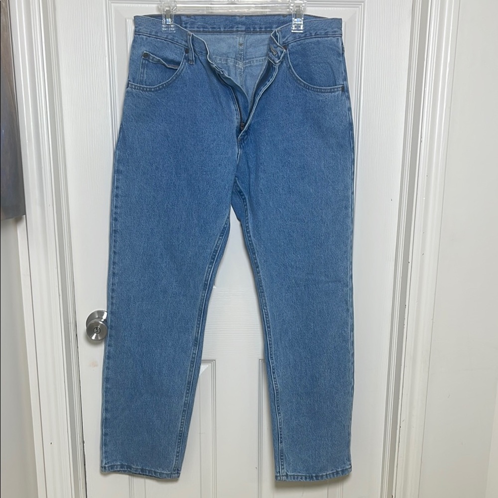Wrangler W34 x‎ L30 Relaxed Blue Denim Jeans
